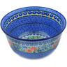 Polish Pottery Mixing Bowl 12-inch (8 quarts) Loropetalum Garden UNIKAT