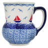 Polish Pottery Mug 15 oz Sailing Into Your Dreams