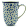 Polish Pottery Mug 19 oz Blue Confetti