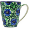 Polish Pottery Mug 22 oz Quilters Floral UNIKAT