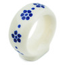 Polish Pottery Napkin Ring 2&quot; Cobalt Wonder UNIKAT