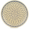 Polish Pottery Plate 7&quot; Polka Dot