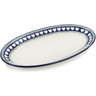 Polish Pottery Platter 14&quot; Light Hearted