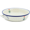 Polish Pottery Round Baker with Handles 10-inch Medium Lovely Rose