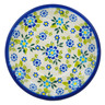 Polish Pottery Saucer 6&quot; Forget-me-not Field