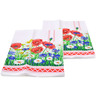 Textile Cotton Set of 2 Kitchen Towels 24&quot; Red