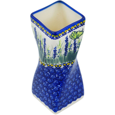 Polish Pottery Vase 7&quot; Garden Whispers UNIKAT