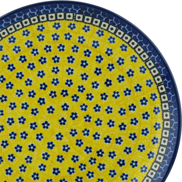 11 Muffin Pan - Sunburst Daisies — Polish Pottery House