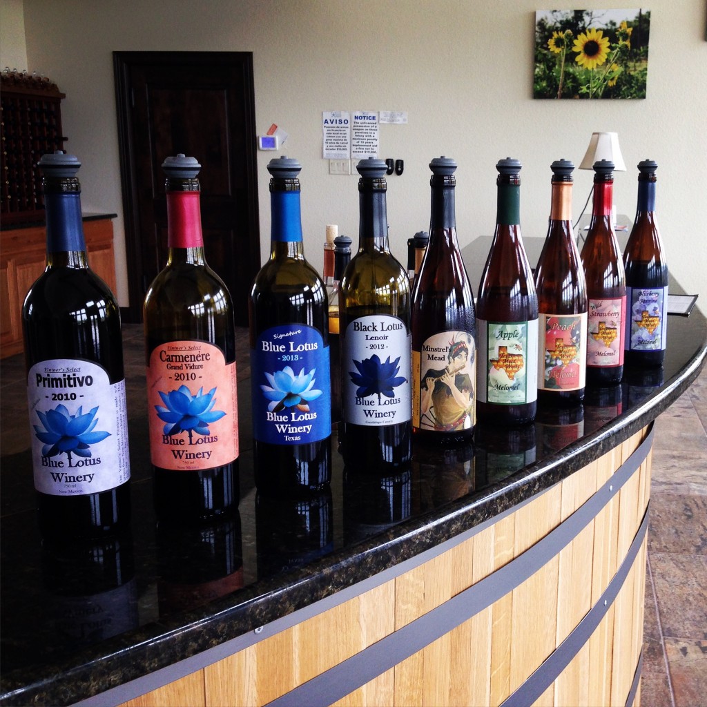 Wine and Mead made at Blue Lotus Winery