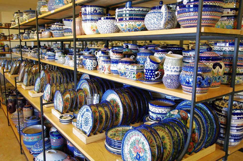 Polmedia Polish Pottery's Retail Store is Located in Seguin, Texas