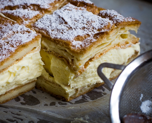 Recipe for Karpatka: Polish Vanilla Custard Slice