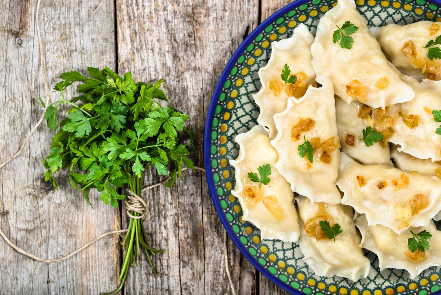 Dumplings with cheese and potato