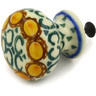 1-inch Stoneware Drawer Pull Knob - Polmedia Polish Pottery H6243D