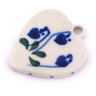 1-inch Stoneware Heart Pendant - Polmedia Polish Pottery H6632G