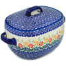10-inch Stoneware Baker with Cover - Polmedia Polish Pottery H2710M