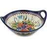 10-inch Stoneware Bowl with Handles - Polmedia Polish Pottery H4969I