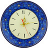 10-inch Stoneware Clock - Polmedia Polish Pottery H5777G