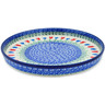 10-inch Stoneware Cookie Platter - Polmedia Polish Pottery H6975M