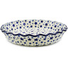 10-inch Stoneware Fluted Pie Dish - Polmedia Polish Pottery H5788J