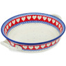 10-inch Stoneware Round Baker with Handles - Polmedia Polish Pottery H6422L