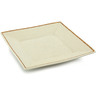10-inch Stoneware Square Plate - Polmedia Polish Pottery H9926A