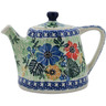 10 oz Stoneware Tea or Coffee Pot - Polmedia Polish Pottery H7428K