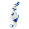 11-inch Stoneware Bunny Figurine - Polmedia Polish Pottery H5854N