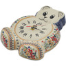 11-inch Stoneware Clock - Polmedia Polish Pottery H7876K