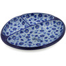 11-inch Stoneware Divided Dish - Polmedia Polish Pottery H5006K
