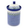 11-inch Stoneware Jar with Lid - Polmedia Polish Pottery H0638J
