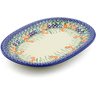 11-inch Stoneware Oval Platter - Polmedia Polish Pottery H3205J