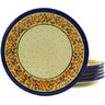 11-inch Stoneware Set of 6 Plates - Polmedia Polish Pottery H8943F