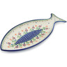 12-inch Stoneware Fish Shaped Platter - Polmedia Polish Pottery H1572L