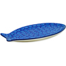 12-inch Stoneware Fish Shaped Platter - Polmedia Polish Pottery H8079M