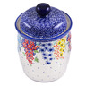 12-inch Stoneware Jar with Lid and Handles - Polmedia Polish Pottery H7875L