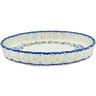 12-inch Stoneware Pie Dish - Polmedia Polish Pottery H2607M