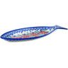13-inch Stoneware Fish Shaped Platter - Polmedia Polish Pottery H4312N