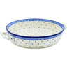 13-inch Stoneware Round Baker with Handles - Polmedia Polish Pottery H2057N