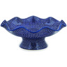 15-inch Stoneware Bowl with Pedestal - Polmedia Polish Pottery H2856M