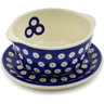 15 oz Stoneware Bouillon Cup with Saucer - Polmedia Polish Pottery H6995K