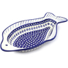 17-inch Stoneware Fish Shaped Platter - Polmedia Polish Pottery H5963I