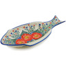 17-inch Stoneware Fish Shaped Platter - Polmedia Polish Pottery H6868K