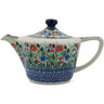 17 oz Stoneware Tea or Coffee Pot - Polmedia Polish Pottery H7458K
