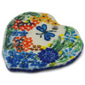 2-inch Stoneware Heart Pendant - Polmedia Polish Pottery H1689K