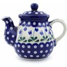 20 oz Stoneware Tea or Coffee Pot - Polmedia Polish Pottery H0577J