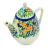 20 oz Stoneware Tea or Coffee Pot - Polmedia Polish Pottery H4987M