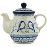 20 oz Stoneware Tea or Coffee Pot - Polmedia Polish Pottery H7561J