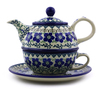 22 oz Stoneware Tea Set for One - Polmedia Polish Pottery H3817I