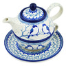 22 oz Stoneware Tea Set for One - Polmedia Polish Pottery H6812M