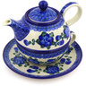 22 oz Stoneware Tea Set for One - Polmedia Polish Pottery H9664F